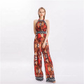 2020 Hot Sale Printed Sexy Backless Wide Leg Jumpsuits For Women